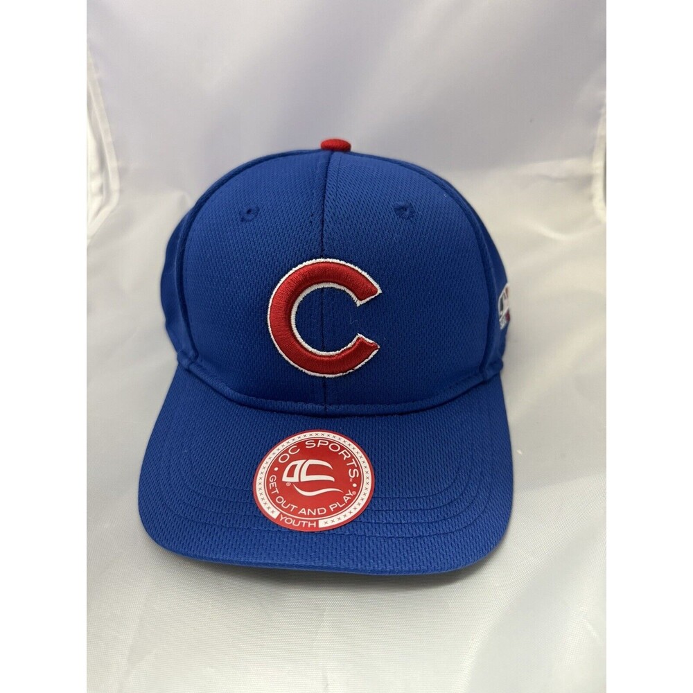 OC Sports Youth Baseball Cap Blue Red Chicago Style‎ C Ball Cap Hat